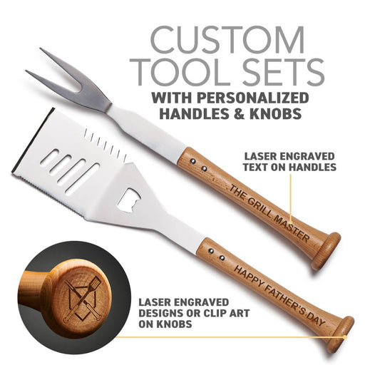 "Turn-Two" Grill Tool Set | Fully Customizable! - The Kansas City BBQ Store