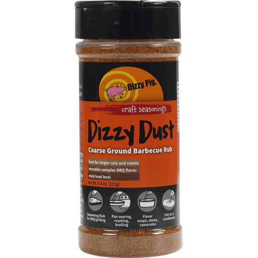 Dizzy Pig Dizzy Dust All Purpose  Coarse Ground Barbecue Seasoning 8 oz. - The Kansas City BBQ Store