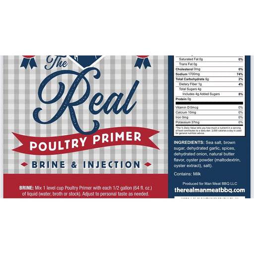 Man Meat Poultry Primer Brine 1lb - The Kansas City BBQ Store