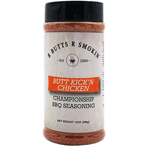 R Butts R Smokin' Butt Kick'n Chicken Championship BBQ Seasoning 13 oz. - The Kansas City BBQ Store