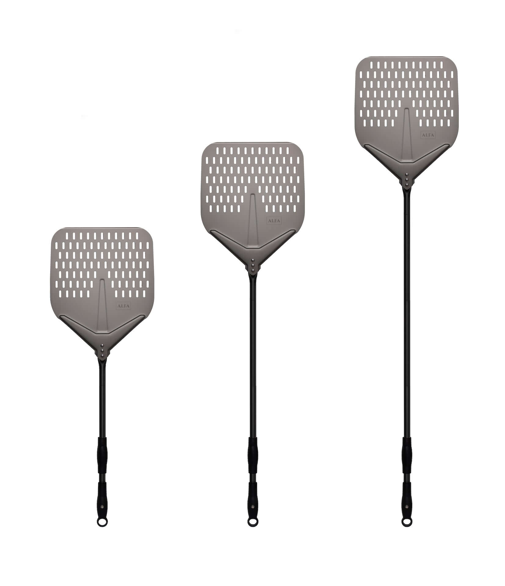 Alfa 36" 3 Piece Black Peel Set - The Kansas City BBQ Store