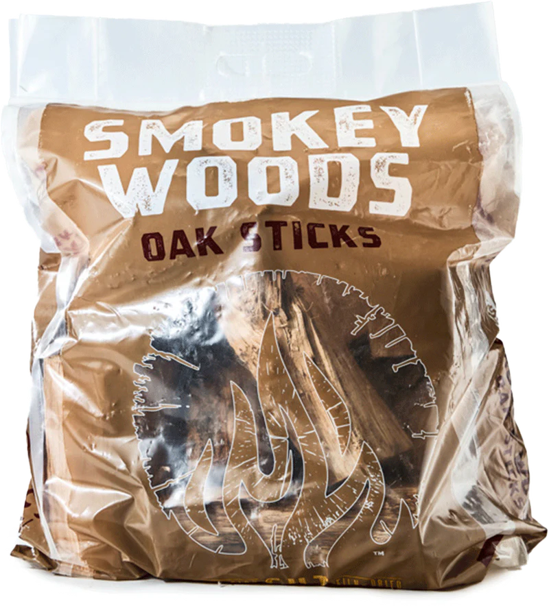 Smokey Woods™ Bagged Oak Mini Log Wood Splits - The Kansas City BBQ Store