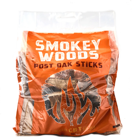 Smokey Woods™ Bagged Post Oak Mini Log Wood Splits - The Kansas City BBQ Store