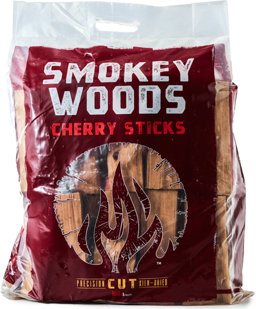 Smokey Woods™ Bagged Cherry Mini Log Wood Splits - The Kansas City BBQ Store