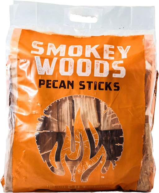 Smokey Woods™ Bagged Pecan Mini Log Wood Splits - The Kansas City BBQ Store