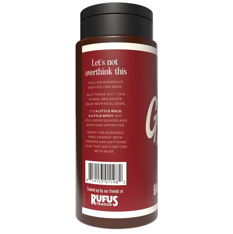 Rufus Teague Amped-Up Garage Beer® Barbecue Sauce