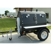 American Barbecue Systems 5FT Judge + 2 Pellet Hoppers on Trailer - The Kansas City BBQ Store