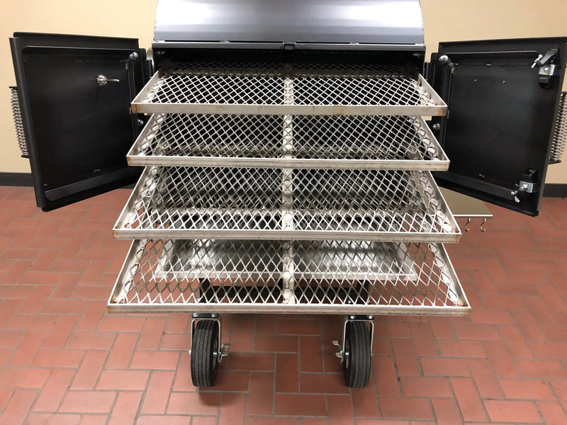 American Barbecue Systems Pit-Boss Smoker w/ Stainless Steel Flat Racks and Pellet System