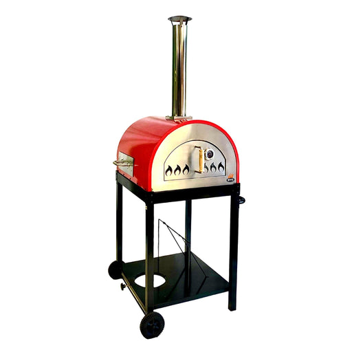 Traditional 25" Dual Fueled Pizza Oven With Gas Attachment- Wood and Gas Powered - The Kansas City BBQ Store