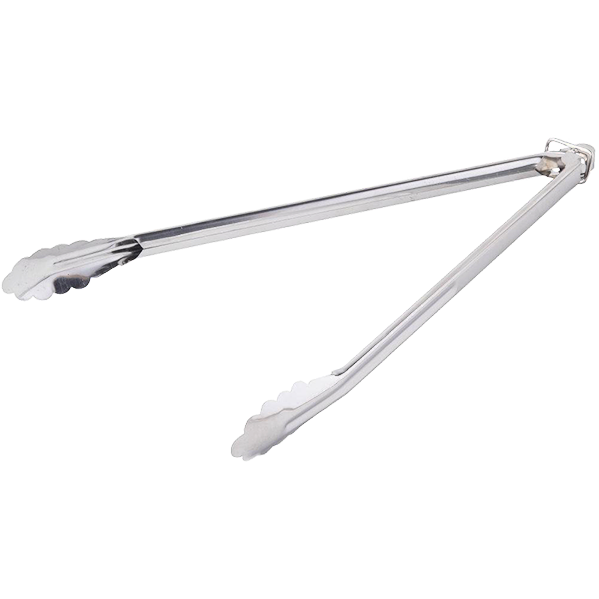 16" Heavy Duty Stainless Utility Tongs - The Kansas City BBQ Store