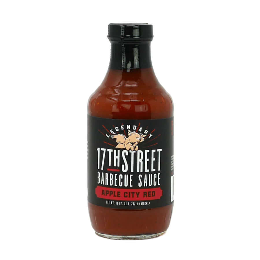 17th Street Barbecue Apple City Red BBQ sauce 18 oz bottle sweet tangy barbecue sauce for ribs pork and chicken