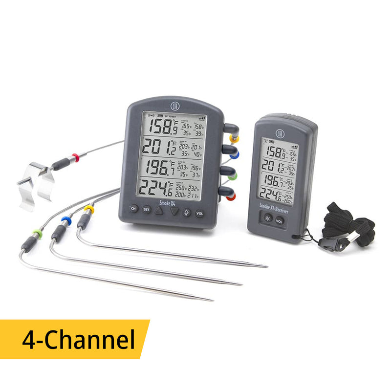 Smoke X4® Long-Range Remote BBQ Alarm Thermometer - The Kansas City BBQ Store