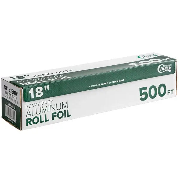 Heavy-Duty Aluminum Foil Roll (18" x 500')