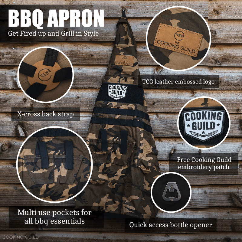 Camo Cotton BBQ Utility Apron