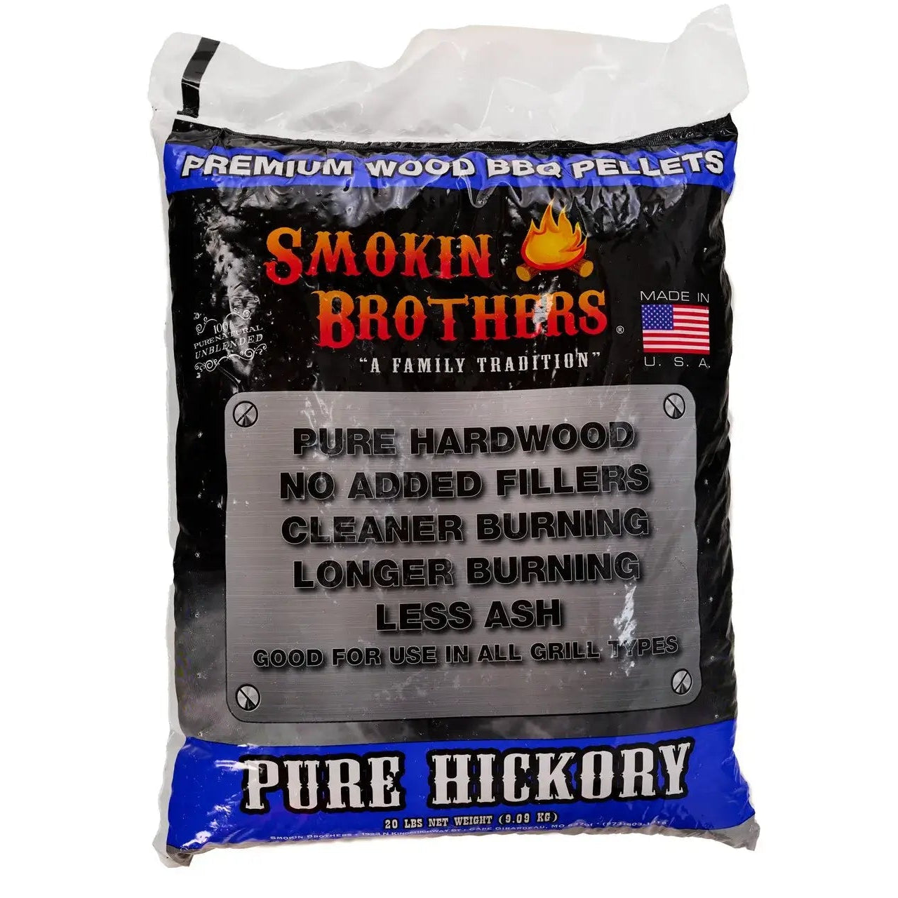 Smokin Brothers Pure Hickory Pellets