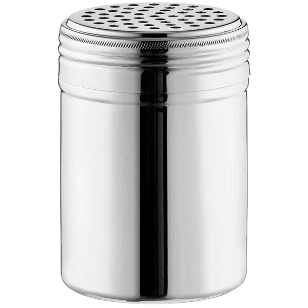 Choice 10 oz. Stainless Steel Shaker with Large Holes - The Kansas City BBQ Store