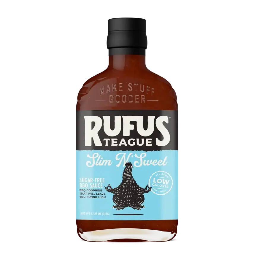 Sauce barbecue sans sucre Rufus Teague Slim N' Sweet 13 oz.