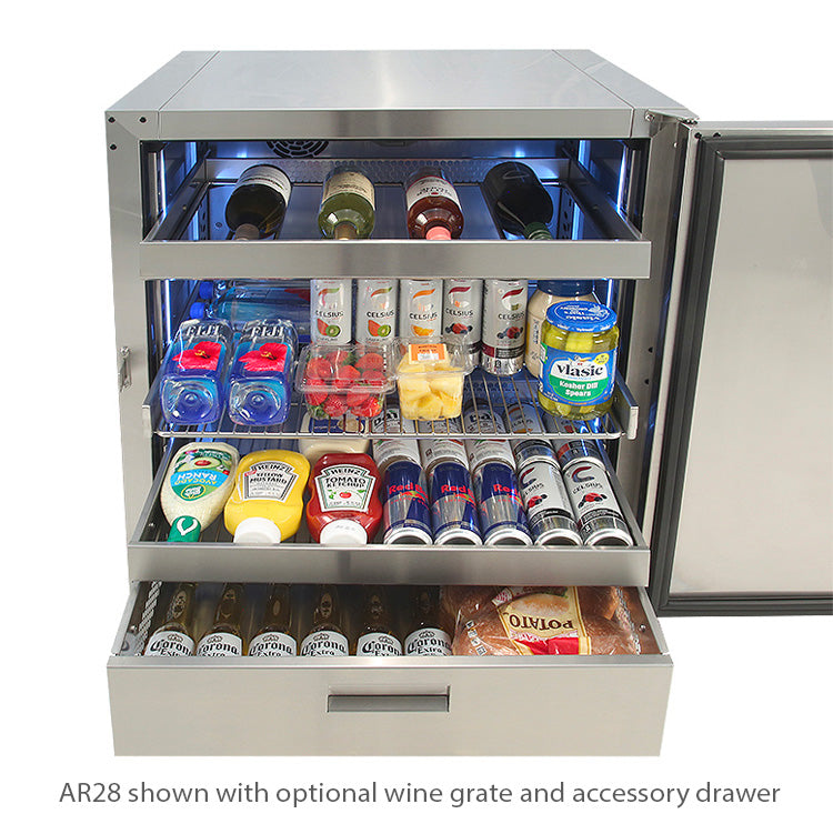 Alfresco 28" PolarCore™ Undercounter Refrigerator
