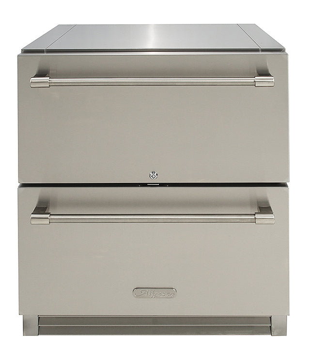Alfresco 28" PolarCore™ Undercounter 2 Drawer Outdoor Refrigerator