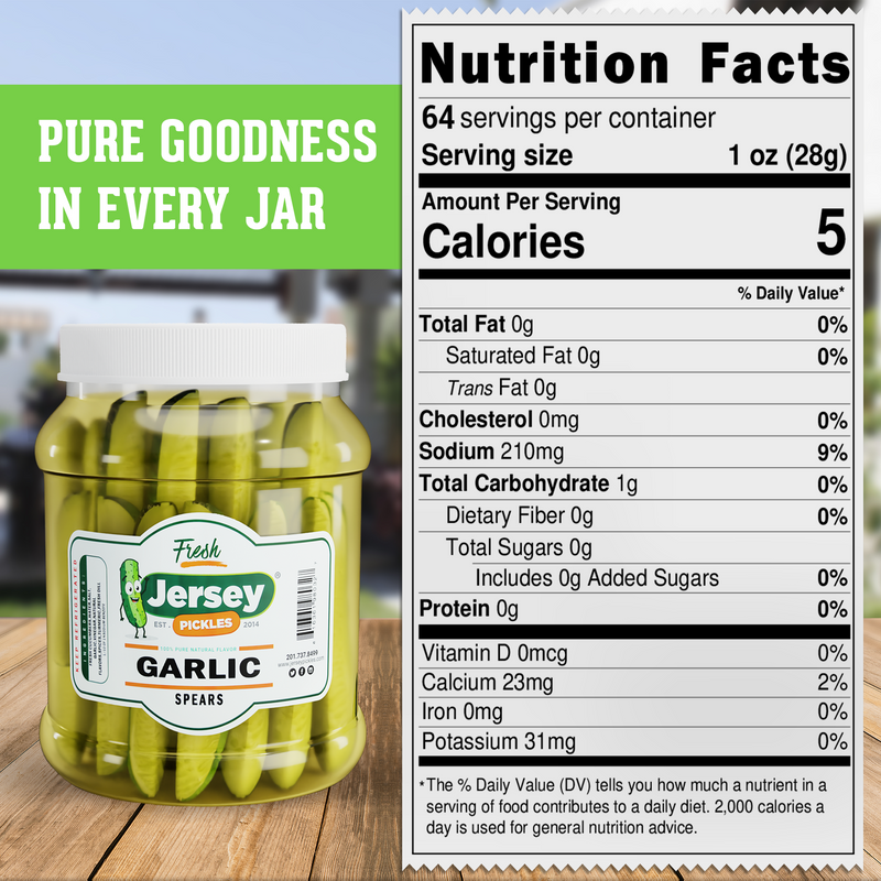 Fresh Garlic Dill Pickle Spears