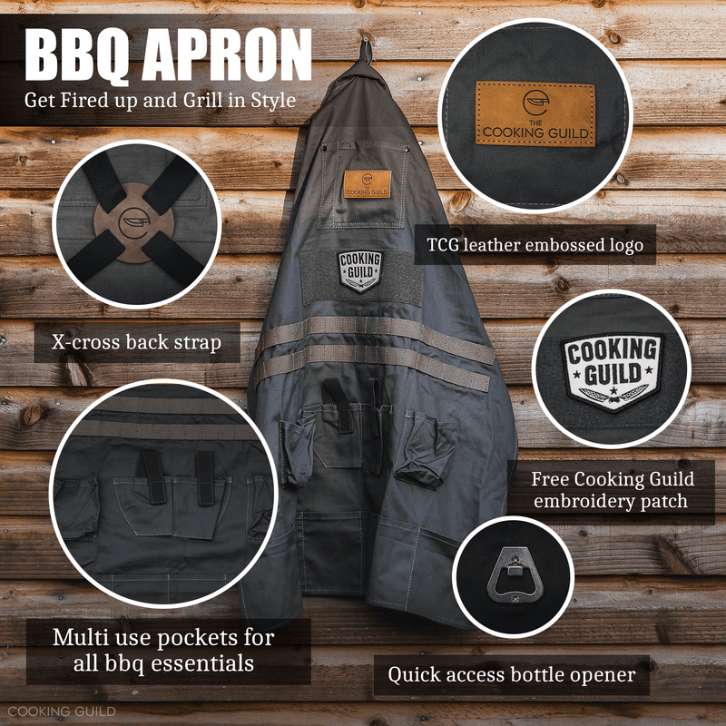 Charcoal  Cotton BBQ Utility Apron