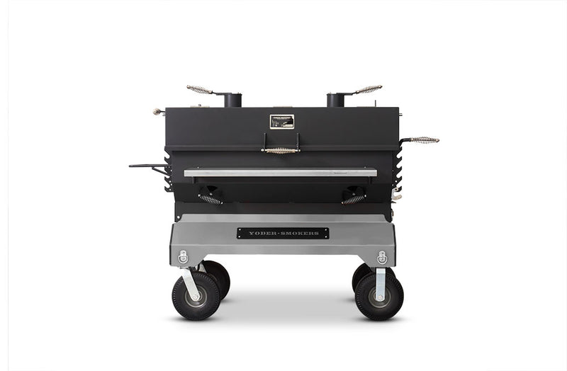 Yoder Smokers Flat Top 24 x 48" Charcoal Grill on Comp Cart