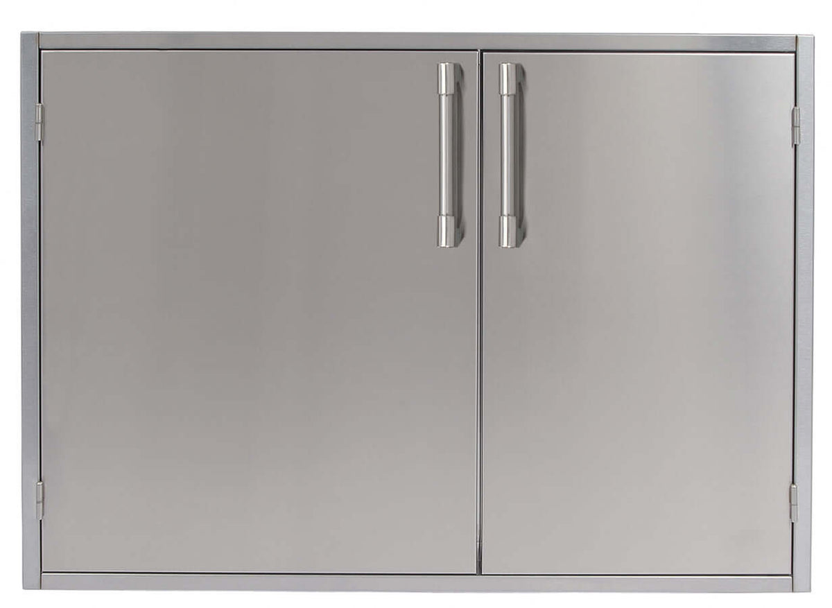 Afresco 42" sealed dry pantry cabinet with insulated doors for weather protection.