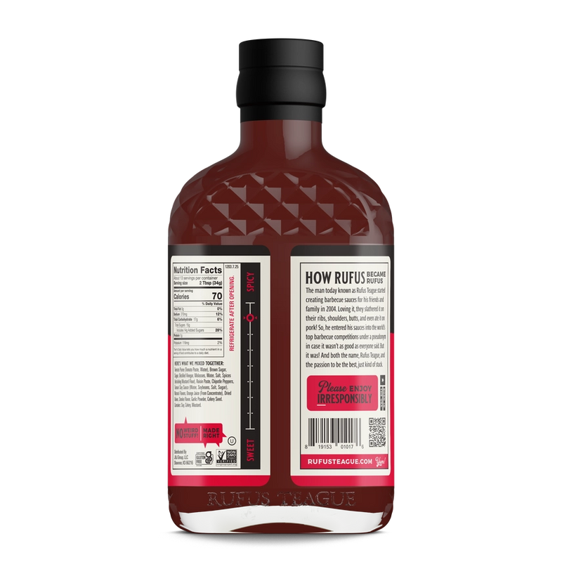 Rufus Teague Blazin' Hot Barbecue Sauce