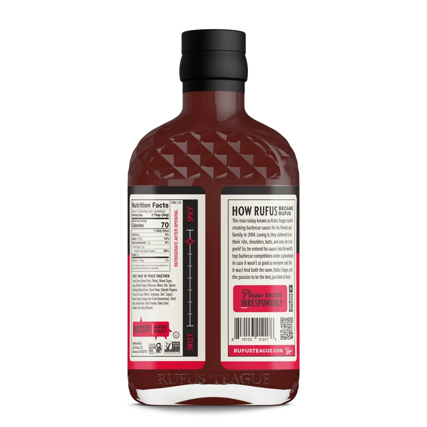 Rufus Teague Blazin' Hot Barbecue Sauce