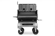 Yoder Smokers Flat Top 24 x 36" charcoal grill on wheels, a premium competition charcoal grill for BBQ enthusiasts.