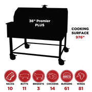 Smokin Brothers 36" Premier Plus Pellet Smoker - The Kansas City BBQ Store