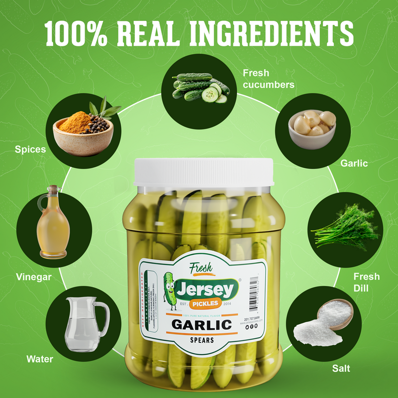 Fresh Garlic Dill Pickle Spears