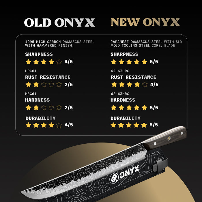 Onyx II Damascus Steel 12" Slicer - The Kansas City BBQ Store
