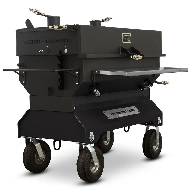Yoder Smokers Flat Top 24 x 48" Charcoal Grill on Comp Cart