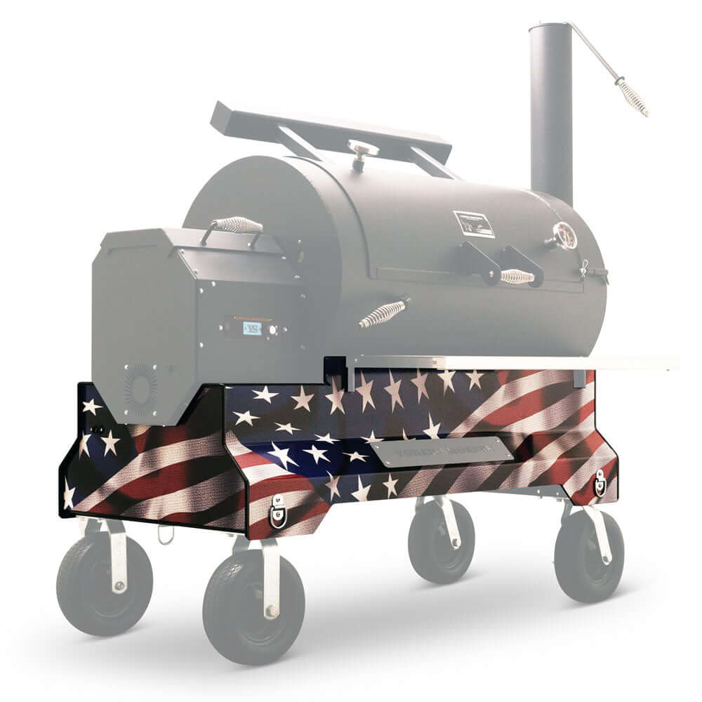 Yoder Smokers YS1500 American Flag Magnetic Wrap - The Kansas City BBQ Store
