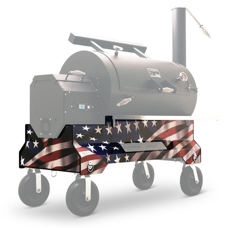 Yoder Smokers YS640 American Flag Magnetic Wrap - The Kansas City BBQ Store