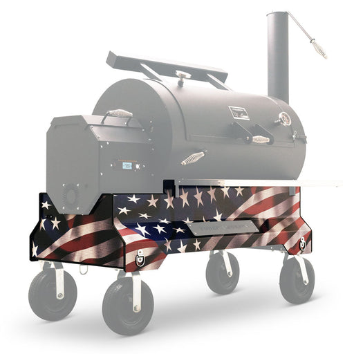 Yoder Smokers YS640 American Flag Magnetic Wrap - The Kansas City BBQ Store