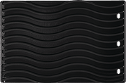 Napoleon 2-sided porcelain-enameled cast iron griddle for Rogue Series with a wavy surface texture.