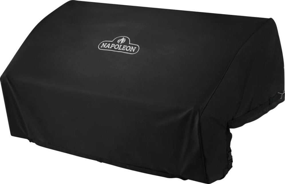 Napoleon 700 series grill cover protecting Built-In 700 Series 44-inch grill from weather elements.