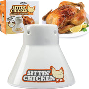 The Original Sittin' Chicken Ceramic Stand - The Kansas City BBQ Store