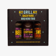 Hey Grill Hey Backyard BBQ Hero Trio Gift Set
