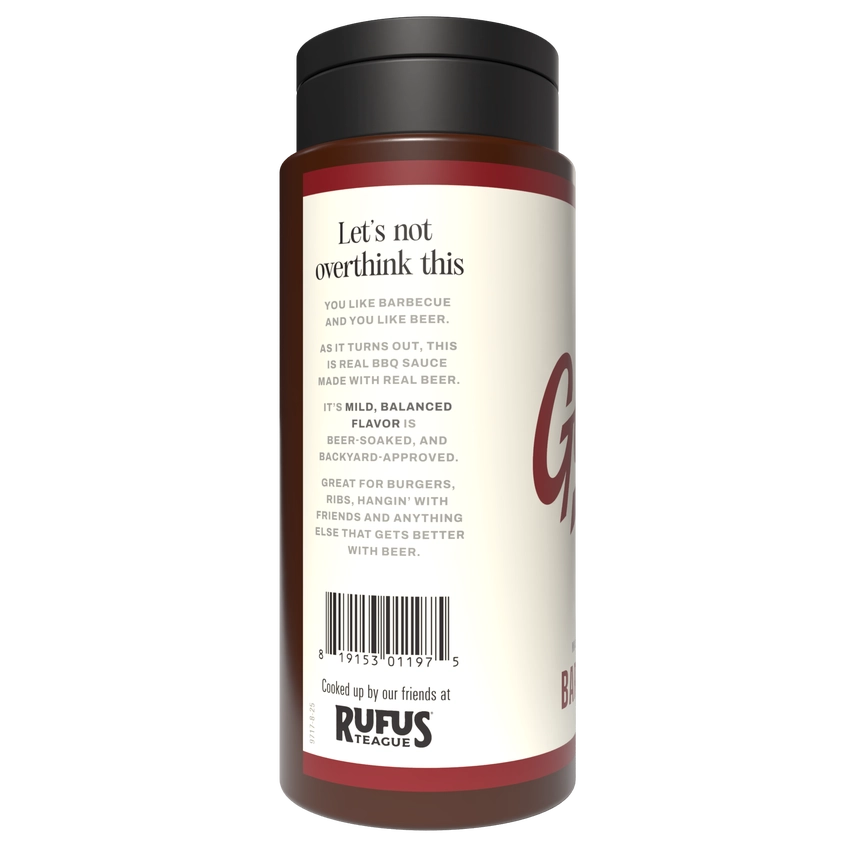 Rufus Teague Classic Garage Beer Barbecue Sauce