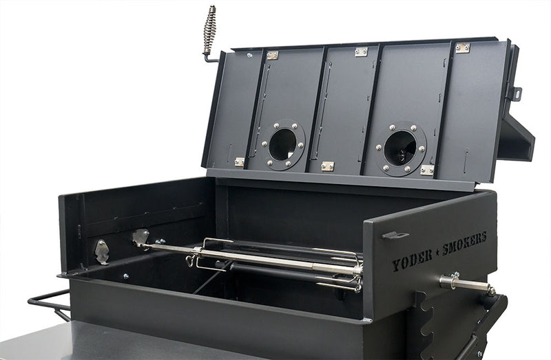 Yoder Smokers Flat Top Charcoal Grill Rotisserie Kit - The Kansas City BBQ Store