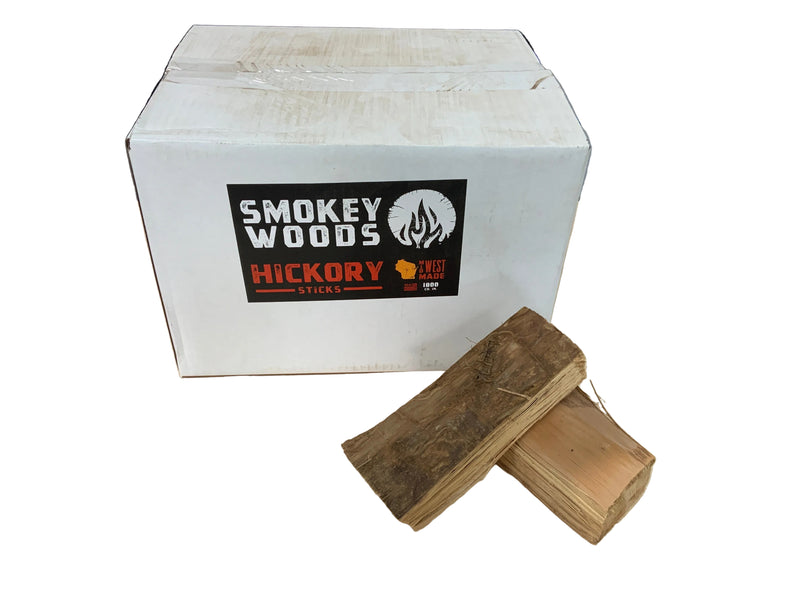 Smokey Woods™ Boxed Hickory Mini Log Wood Splits