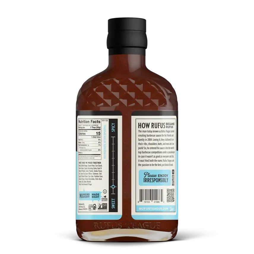 Rufus Teague Slim N' Sweet Sugar-Free Barbecue Sauce