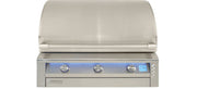 Alfresco 36" AIPG Intelligent Professional Built-In Gas Grill showcasing full stainless steel construction.
