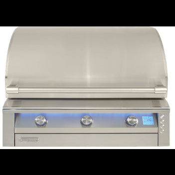 Alfresco 36" AIPG Intelligent Professional Built-In Gas Grill showcasing full stainless steel construction.