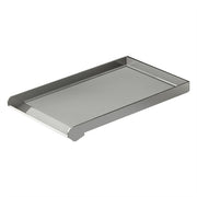 Artisan drop-in stainless steel griddle for outdoor grills, perfect for versatile cooking and heat distribution.