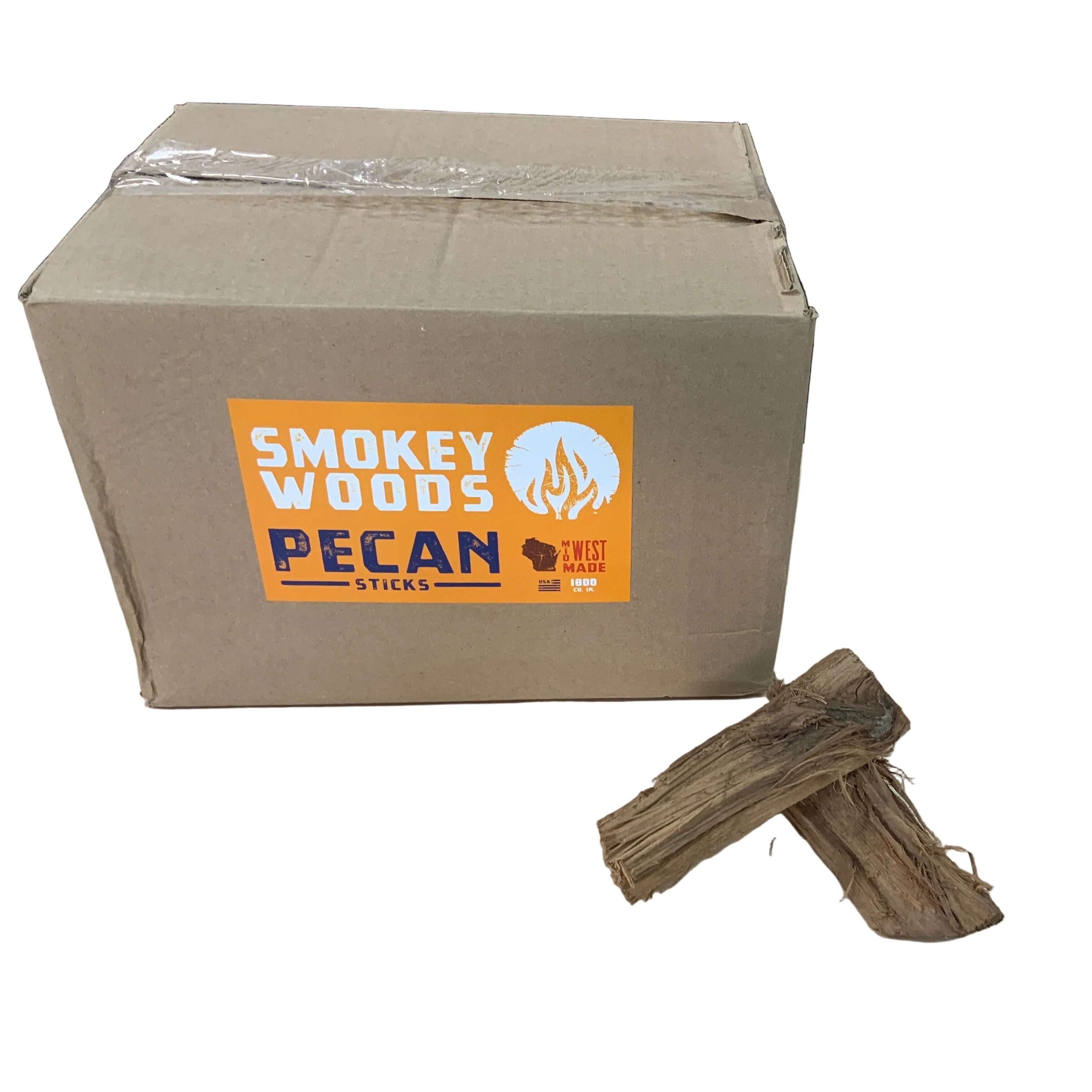 Smokey Woods Boxed Pecan Mini Log Wood Splits
