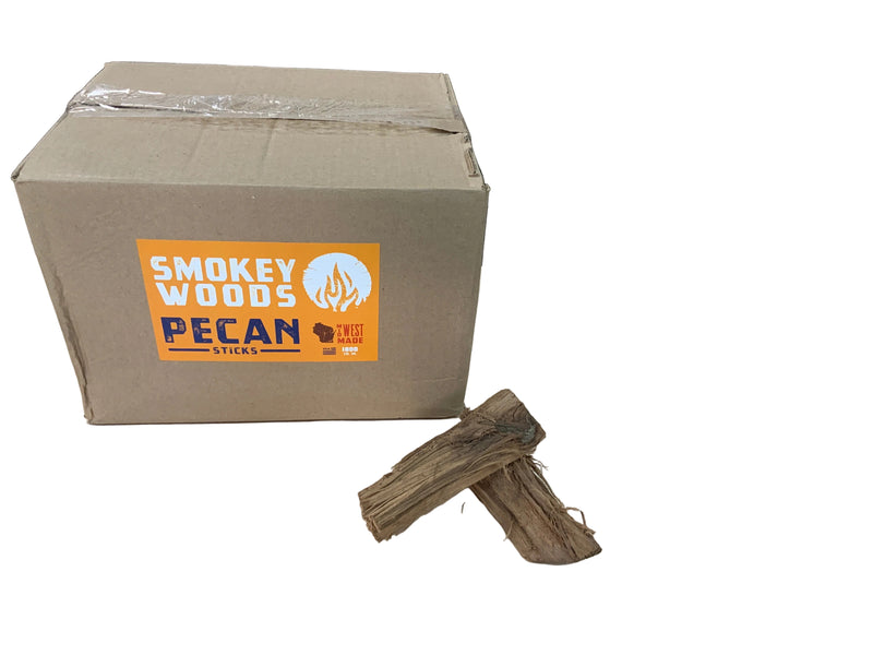 Smokey Woods™ Boxed Pecan Mini Log Wood Splits